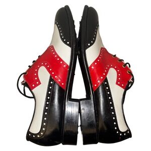 Vintage | Mens 9 D | Mark 2 Etonic | Golf Shoes | Leather 3 Tone Oxford Classic